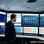 공조냉동기계기사와 연계 가능한 직업 - A modern commercial building control room featuring engineers monitoring an intelligent building aut...