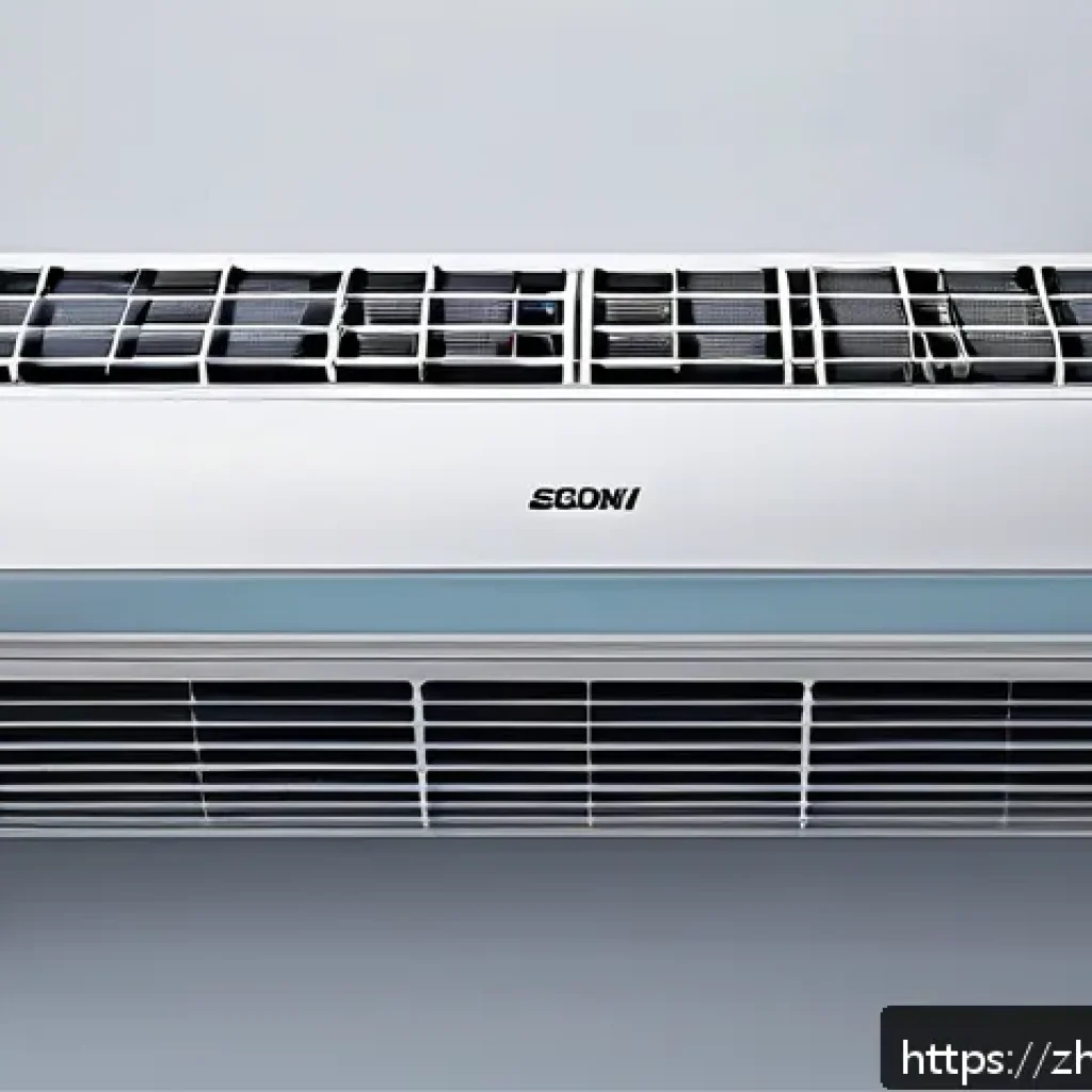 공조냉동기계 기술자와 국제 기준 - A modern air conditioning unit featuring a compact microchannel heat exchanger with multi-flow chann...